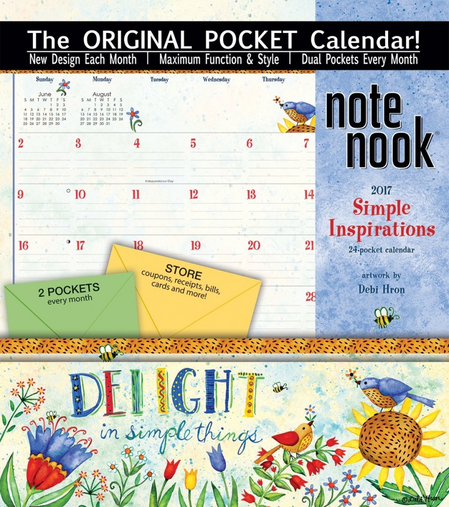 Simple Inspirations Note Nook Calendar (17 Month) Lang (Gift